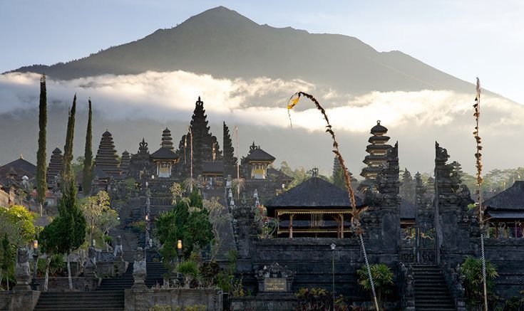Private transport to Besakih Temple by Bali private driver with scenic mountain views